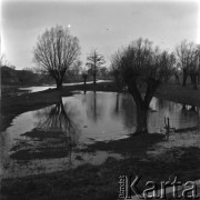 Lata 60., Sandomierz, Polska.
Okolice huty szkła 