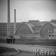 Lata 60., Sandomierz, Polska.
Huta szkła 