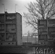Lata 60., Sandomierz, Polska.
Osiedle w pobliżu huty szkła 