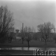 Lata 60., Sandomierz, Polska.
Huta szkła 