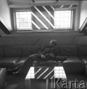Kwiecień 1985, Warszawa, Polska
Reżyser Krzysztof Zanussi
Fot. Irena Jarosińska, zbiory Ośrodka KARTA
