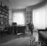 Kwiecień 1985, Warszawa, Polska
Reżyser Krzysztof Zanussi
Fot. Irena Jarosińska, zbiory Ośrodka KARTA

