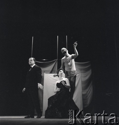 lata 60-te, Warszawa, Polska
Próba na deskach Operetki Warszawskiej.
Fot. Irena Jarosińska, zbiory Ośrodka KARTA.