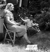 1954, Łódź, Polska
Reżyserka Wanda Jakubowska na planie filmu 