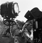 1954, Łódź, Polska
Reżyserka Wanda Jakubowska na planie filmu 