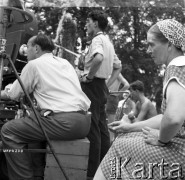 1954, Łódź, Polska
Reżyserka Wanda Jakubowska na planie filmu 