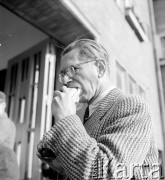 1954, Wrocław, Polska
Reżyser Jan Fethke na planie filmu 