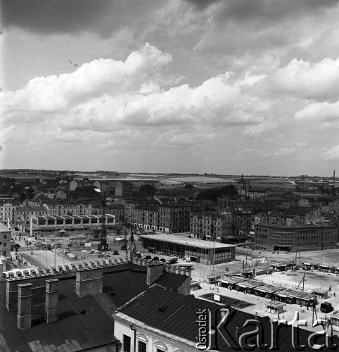 30.06.1954, Lublin, Polska
Panorama miasta z Zamku.
Fot. Irena Jarosińska, zbiory Ośrodka KARTA