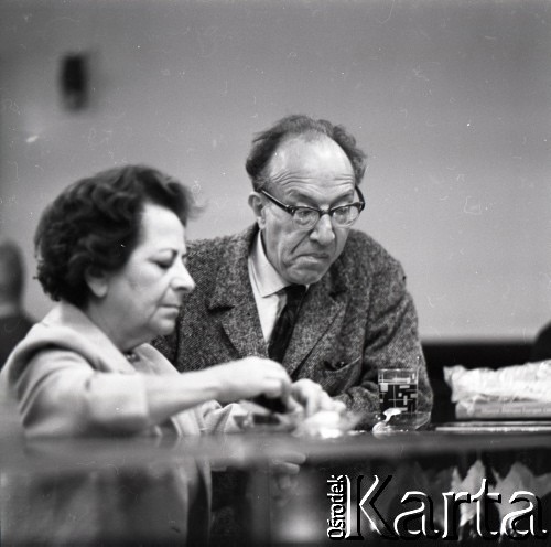 10-16.09.1966, Bydgoszcz, Polska.
I Międzynarodowy Festiwal i Kongres „Musica Antiqua Europae Orientalis”, n/z prof. dr Georg Knepler.
Fot. Irena Jarosińska, zbiory Ośrodka KARTA