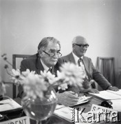10.09.1974, Skierniewice, Polska.
XIX Międzynarodowy Kongres Ogrodniczy w Instytucie Sadownictwa, n/z William F. Walker.
Fot. Irena Jarosińska, zbiory Ośrodka KARTA