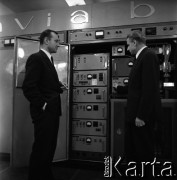 1967, Warszawa, Polska.
Radiolokator Avia B, opracowany przez specjalistów z Przemysłowego Instytutu Telekomunikacji.
Fot. Irena Jarosińska, zbiory Fundacji Ośrodka KARTA