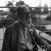 29.08-05.09.1975, Kraków, Polska.
Międzynarodowa Konferencja Etniczna, n/z Franciszek Józef Kapeliński, polski prawnik emigracyjny.
Fot. Irena Jarosińska, zbiory Ośrodka KARTA