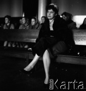 Lata 50. lub 60., Warszawa, Polska.
Rozprawa sądowa.
Fot. Irena Jarosińska, zbiory Ośrodka KARTA