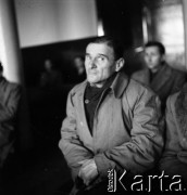 Lata 50. lub 60., Warszawa, Polska.
Rozprawa sądowa.
Fot. Irena Jarosińska, zbiory Ośrodka KARTA