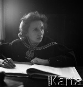 Lata 50. lub 60., Warszawa, Polska.
Rozprawa sądowa.
Fot. Irena Jarosińska, zbiory Ośrodka KARTA