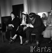 Lata 50. lub 60., Warszawa, Polska.
Rozprawa sądowa.
Fot. Irena Jarosińska, zbiory Ośrodka KARTA