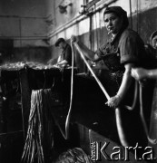 Lata 60., miejsce nieznane, Polska.
Masarnia.
Fot. Irena Jarosińska, zbiory Ośrodka KARTA