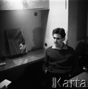 Ok. 1958, Warszawa, Polska.
Henryk Boukołowski, aktor.
Fot. Irena Jarosińska, zbiory Fundacji Ośrodka KARTA