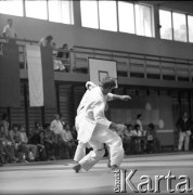 Brak daty, Warszawa, Polska.
Akademia Wychowania Fizycznego. Międzynarodowe Zawody w Judo.
Fot. Irena Jarosińska, zbiory Ośrodka KARTA
