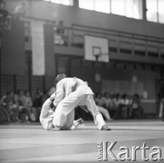 Brak daty, Warszawa, Polska.
Akademia Wychowania Fizycznego. Międzynarodowe Zawody w Judo.
Fot. Irena Jarosińska, zbiory Ośrodka KARTA