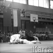 Brak daty, Warszawa, Polska.
Akademia Wychowania Fizycznego. Międzynarodowe Zawody w Judo.
Fot. Irena Jarosińska, zbiory Ośrodka KARTA