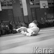 Brak daty, Warszawa, Polska.
Akademia Wychowania Fizycznego. Międzynarodowe Zawody w Judo.
Fot. Irena Jarosińska, zbiory Ośrodka KARTA