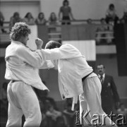 Brak daty, Warszawa, Polska.
Akademia Wychowania Fizycznego. Międzynarodowe Zawody w Judo.
Fot. Irena Jarosińska, zbiory Ośrodka KARTA