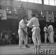 Brak daty, Warszawa, Polska.
Akademia Wychowania Fizycznego. Międzynarodowe Zawody w Judo.
Fot. Irena Jarosińska, zbiory Ośrodka KARTA