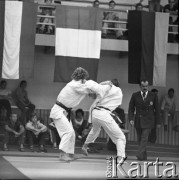 Brak daty, Warszawa, Polska.
Akademia Wychowania Fizycznego. Międzynarodowe Zawody w Judo.
Fot. Irena Jarosińska, zbiory Ośrodka KARTA