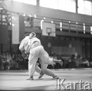 Brak daty, Warszawa, Polska.
Akademia Wychowania Fizycznego. Międzynarodowe Zawody w Judo.
Fot. Irena Jarosińska, zbiory Ośrodka KARTA