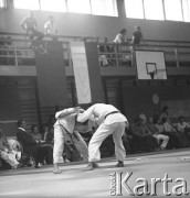 Brak daty, Warszawa, Polska.
Akademia Wychowania Fizycznego. Międzynarodowe Zawody w Judo.
Fot. Irena Jarosińska, zbiory Ośrodka KARTA