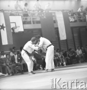 Brak daty, Warszawa, Polska.
Akademia Wychowania Fizycznego. Międzynarodowe Zawody w Judo.
Fot. Irena Jarosińska, zbiory Ośrodka KARTA