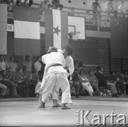 Brak daty, Warszawa, Polska.
Akademia Wychowania Fizycznego. Międzynarodowe Zawody w Judo.
Fot. Irena Jarosińska, zbiory Ośrodka KARTA
