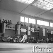 Brak daty, Warszawa, Polska.
Akademia Wychowania Fizycznego. Międzynarodowe Zawody w Judo.
Fot. Irena Jarosińska, zbiory Ośrodka KARTA