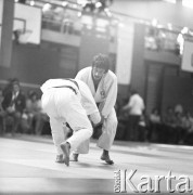 Brak daty, Warszawa, Polska.
Akademia Wychowania Fizycznego. Międzynarodowe Zawody w Judo.
Fot. Irena Jarosińska, zbiory Ośrodka KARTA