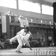 Brak daty, Warszawa, Polska.
Akademia Wychowania Fizycznego. Międzynarodowe Zawody w Judo.
Fot. Irena Jarosińska, zbiory Ośrodka KARTA