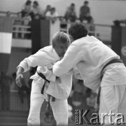 Brak daty, Warszawa, Polska.
Akademia Wychowania Fizycznego. Międzynarodowe Zawody w Judo.
Fot. Irena Jarosińska, zbiory Ośrodka KARTA