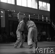 1978-1979, Warszawa, Polska.
Międzynarodowy Turniej Warszawski Judo w hali Akademii Wychowania Fizycznego.
Fot. Irena Jarosińska, zbiory Fundacji Ośrodka KARTA