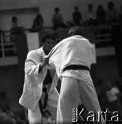 1978-1979, Warszawa, Polska.
Międzynarodowy Turniej Warszawski Judo w hali Akademii Wychowania Fizycznego.
Fot. Irena Jarosińska, zbiory Fundacji Ośrodka KARTA