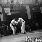 1978-1979, Warszawa, Polska.
Międzynarodowy Turniej Warszawski Judo w hali Akademii Wychowania Fizycznego.
Fot. Irena Jarosińska, zbiory Fundacji Ośrodka KARTA
