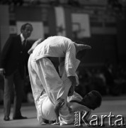 1978-1979, Warszawa, Polska.
Międzynarodowy Turniej Warszawski Judo w hali Akademii Wychowania Fizycznego.
Fot. Irena Jarosińska, zbiory Fundacji Ośrodka KARTA