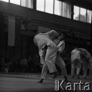 1978-1979, Warszawa, Polska.
Międzynarodowy Turniej Warszawski Judo w hali Akademii Wychowania Fizycznego.
Fot. Irena Jarosińska, zbiory Fundacji Ośrodka KARTA