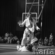 1978-1979, Warszawa, Polska.
Międzynarodowy Turniej Warszawski Judo w hali Akademii Wychowania Fizycznego.
Fot. Irena Jarosińska, zbiory Fundacji Ośrodka KARTA
