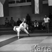 1978-1979, Warszawa, Polska.
Międzynarodowy Turniej Warszawski Judo w hali Akademii Wychowania Fizycznego.
Fot. Irena Jarosińska, zbiory Fundacji Ośrodka KARTA