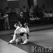 1978-1979, Warszawa, Polska.
Międzynarodowy Turniej Warszawski Judo w hali Akademii Wychowania Fizycznego.
Fot. Irena Jarosińska, zbiory Fundacji Ośrodka KARTA