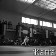 1978-1979, Warszawa, Polska.
Międzynarodowy Turniej Warszawski Judo w hali Akademii Wychowania Fizycznego.
Fot. Irena Jarosińska, zbiory Fundacji Ośrodka KARTA