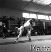 1978-1979, Warszawa, Polska.
Międzynarodowy Turniej Warszawski Judo w hali Akademii Wychowania Fizycznego.
Fot. Irena Jarosińska, zbiory Fundacji Ośrodka KARTA