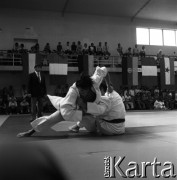 1978-1979, Warszawa, Polska.
Międzynarodowy Turniej Warszawski Judo w hali Akademii Wychowania Fizycznego.
Fot. Irena Jarosińska, zbiory Fundacji Ośrodka KARTA