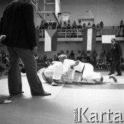 1978-1979, Warszawa, Polska.
Międzynarodowy Turniej Warszawski Judo w hali Akademii Wychowania Fizycznego.
Fot. Irena Jarosińska, zbiory Fundacji Ośrodka KARTA