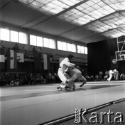 1978-1979, Warszawa, Polska.
Międzynarodowy Turniej Warszawski Judo w hali Akademii Wychowania Fizycznego.
Fot. Irena Jarosińska, zbiory Fundacji Ośrodka KARTA